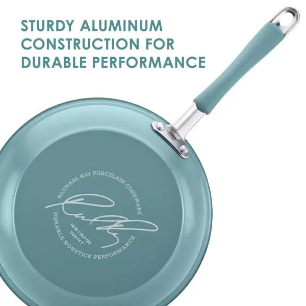 Rachael Ray Cucina 0.75 qt. Aluminum Nonstick Saucier in Blue