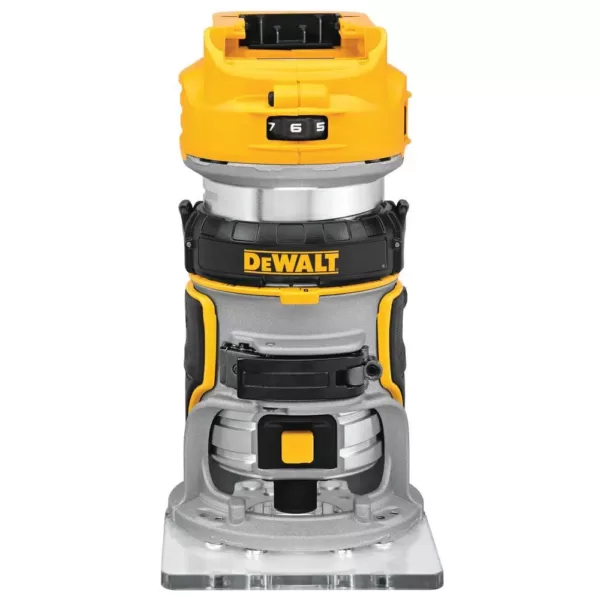 DEWALT 20-Volt MAX Lithium-Ion Cordless Brushless Compact Reciprocating Saw with 20-Volt Cordless Brushless Router (Tool-Only)