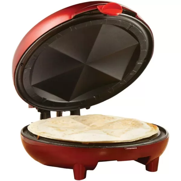 Brentwood Appliances 900 W RED 8" Nonstick Quesadilla Maker