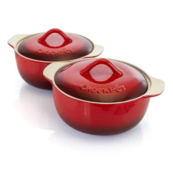 Crock-Pot Artistan 4-Piece Round Stoneware Casseroles With Lids