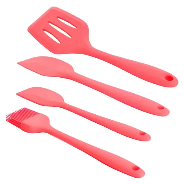 MegaChef Red Silicone Cooking Utensils (Set of 12)