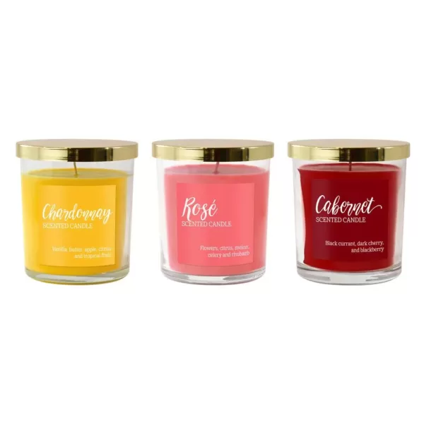 LUMABASE Scented Candles- Wine Collection (set of 3)