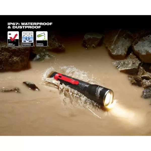 Milwaukee 325-Lumen LED Aluminum Flashlight with Holster