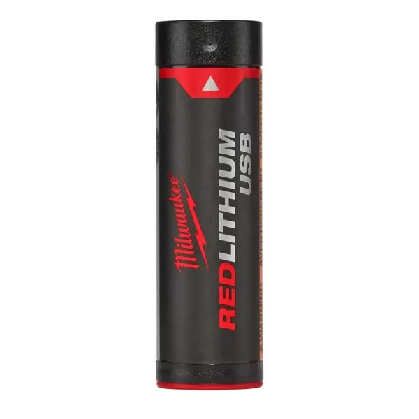 Milwaukee 500 Lumens LED Pivoting Rechargeable Flashlight W/ Extra REDLITHIUM USB Battery