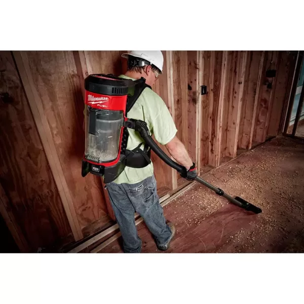 Milwaukee M18 FUEL 18-Volt Lithium-Ion Brushless 1 Gal. Cordless 3-in-1 Backpack Vacuum with Extra HEPA Filter