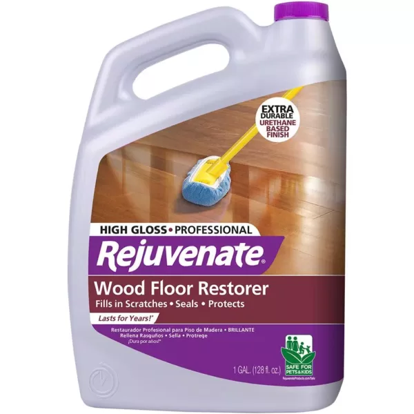 Rejuvenate 128 oz. Professional High Gloss Wood Floor Restorer