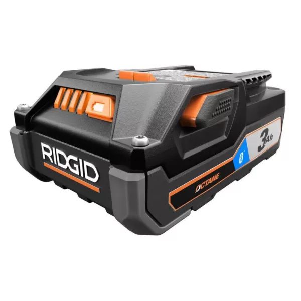 RIDGID 18-Volt OCTANE Cordless Brushless 7 in. Dual Angle Grinder Kit with (1) OCTANE Bluetooth 3.0 Ah Battery and Charger