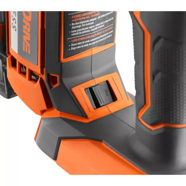 RIDGID 18-Volt Lithium-Ion Cordless Brushless HYPERDRIVE 18-Gauge 2-1/8 in. Brad Nailer, Battery, Charger, Belt Clip, Bag