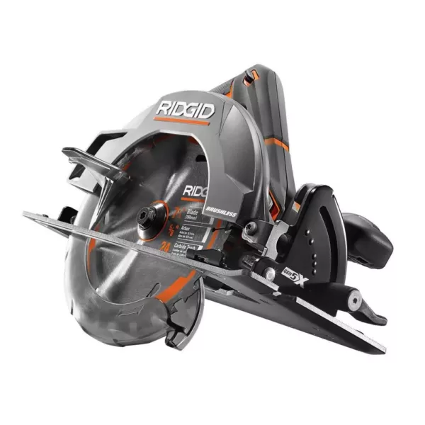 RIDGID 18-Volt Cordless Brushless 7-1/4 in. Circular Saw with 1.5 Ah Lithium-Ion Battery