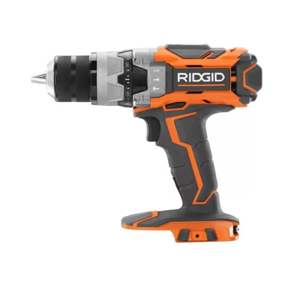 RIDGID 18-Volt Lithium-Ion Cordless 1/2 in. Hammer Drill/Driver Kit with 18-Volt Lithium-Ion 2.0 Ah Battery Pack and Charger