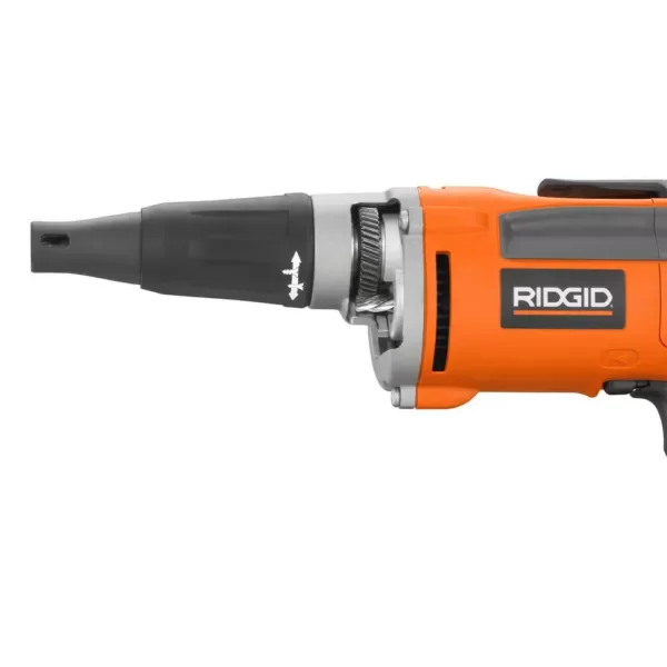 RIDGID 6.5 Amp Corded 1/4 in. Heavy-Duty VSR Drywall Screwdriver