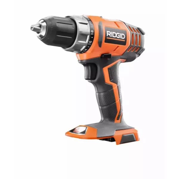 RIDGID 18-Volt Lithium-Ion Cordless 2-Speed 1/2 in. Compact Drill/Driver Kit with 2 Ah Battery, Charger, and Tool Bag