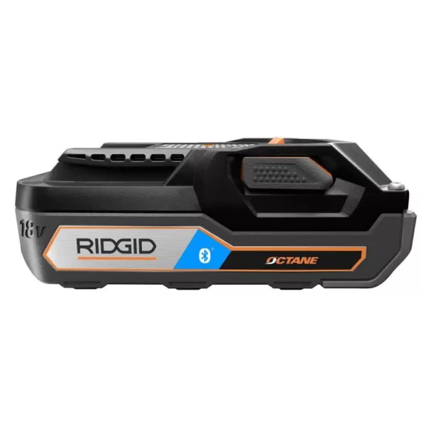 RIDGID 18-Volt OCTANE Bluetooth 3.0 Ah Battery 2-Pack