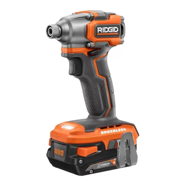 RIDGID 18V SubCompact Lithium-Ion Brushless 2-Tool Combo Kit with 3/8 in. Impact Wrench and 3 in. Multi-Material Saw