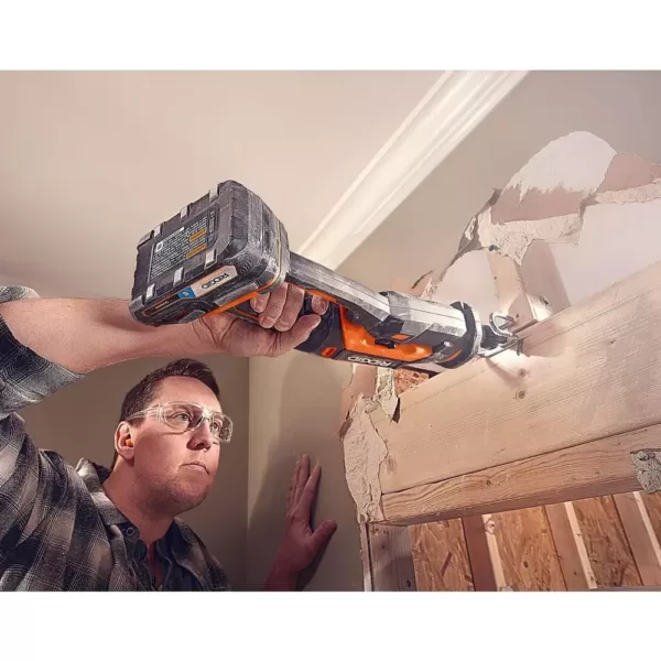 RIDGID 18-Volt OCTANE Cordless Brushless One-Handed Reciprocating Saw (Tool Only)