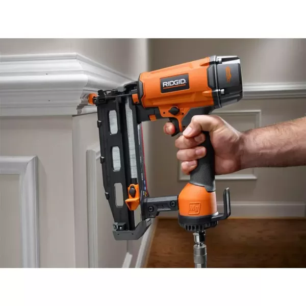 RIDGID 18-Gauge 2-1/8 in. Brad Nailer and 16-Gauge 2-1/2 in. Straight Finish Nailer Kit