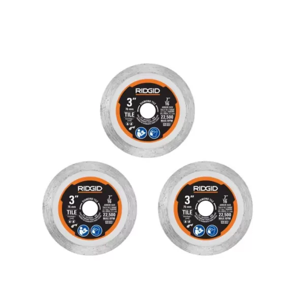 RIDGID Tile Cut-Off Wheel Set (3-Piece)