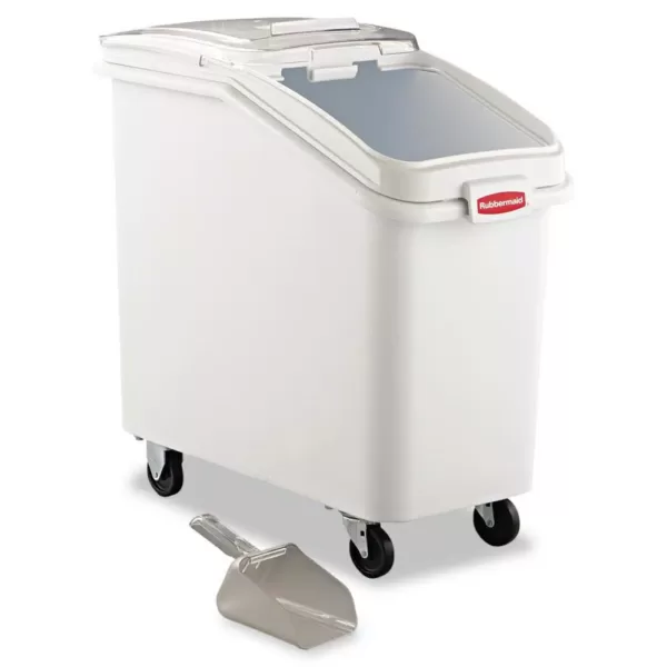 Rubbermaid Commercial Products 26.2 Gal. White ProSave Mobile Ingredient Bin