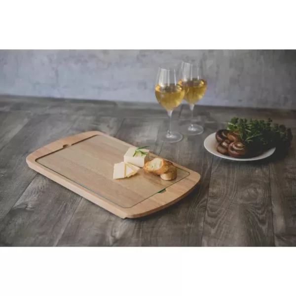 Picnic Time Billboard Glass Top Serving Tray