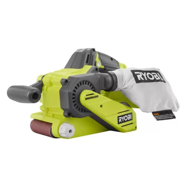 RYOBI 18-Volt ONE+ Lithium-Ion Brushless Cordless 3 in. x 18 in. Belt Sander and 3-1/4 in. Planer (Tools Only)