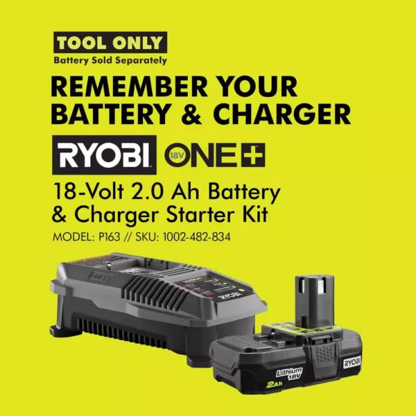 RYOBI 18-Volt ONE+ Lithium-Ion Brushless Cordless 3 in. x 18 in. Belt Sander and 3-1/4 in. Planer (Tools Only)