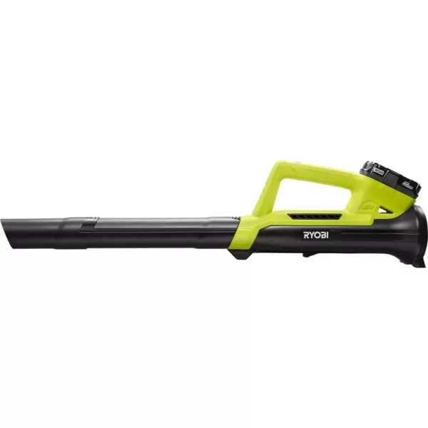 RYOBI ONE+ 90 MPH 200 CFM 18-Volt Lithium-Ion Cordless Leaf Blower/Sweeper - 2.0 Ah Battery and Charger Included