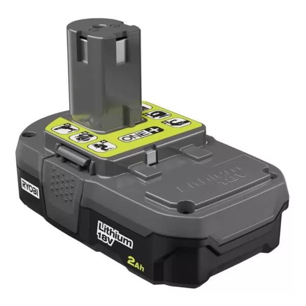 RYOBI 18-Volt ONE+ Lithium-Ion Cordless AirStrike 15-Gauge Angled Nailer Kit with ONE+ Lithium-Ion 2.0 Ah Battery and Charger