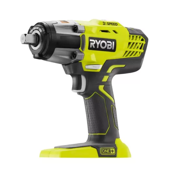 RYOBI 18-Volt ONE+ Lithium-Ion Cordless 3-Speed 1/2 in. Impact Wrench and 3/8 in. 3-Speed Impact Wrench (Tools Only)