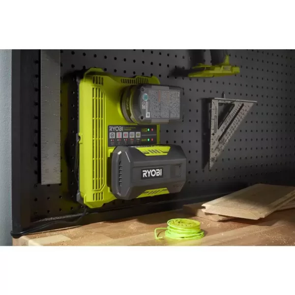 RYOBI ONE+ Lithium-Ion Dual Platform Charger for RYOBI 18-Volt ONE+ and 40-Volt Batteries