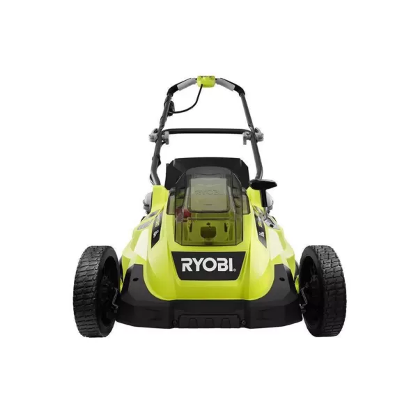 RYOBI 16 in. One+ 18-Volt Lithium-Ion Hybrid Walk Behind Push Lawn Mower - Two 4.0 Ah Batteries/Charger Included