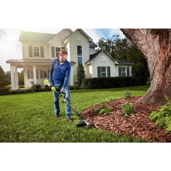 RYOBI 20 in. 40-Volt Brushless Lithium-Ion Cordless Walk Behind Self-Propelled Mower & Trimmer w/6.0 Ah Battery & Charger