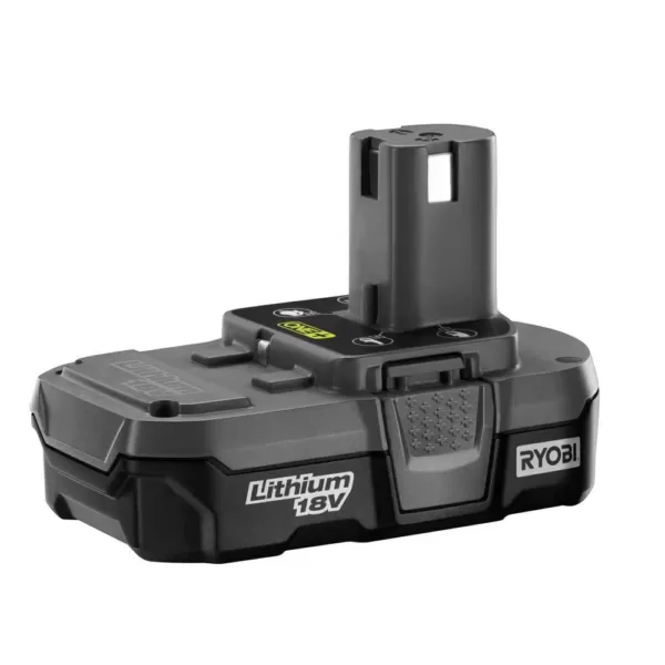 RYOBI 18-Volt ONE+ Lithium-Ion Cordless 2-Tool Combo Kit with Drill/Driver, Brad Nailer, (2) 1.3 Ah Batteries, and Charger