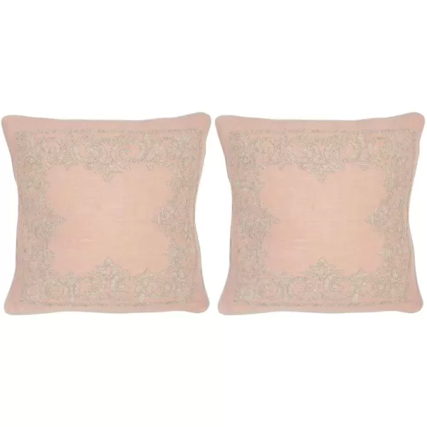 Safavieh Florentine Petal Geometric Down Alternative 20 in. x 20 in. Throw Pillow (Set of 2)