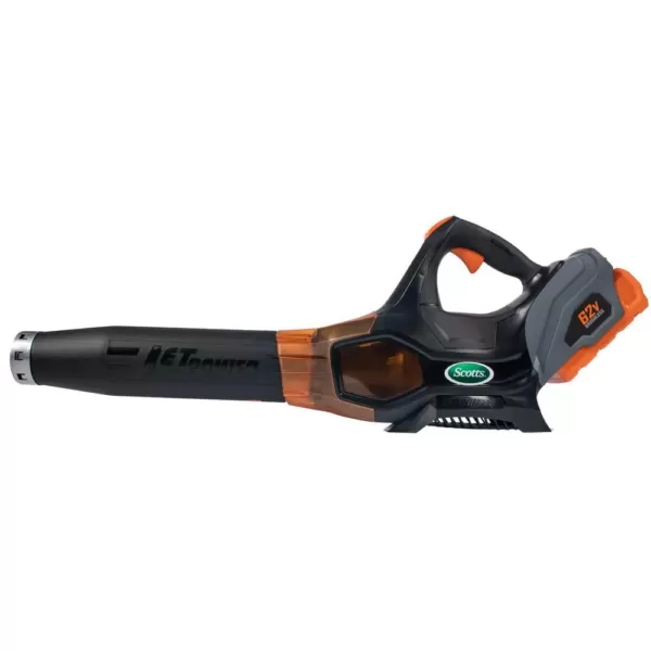 Scotts 140 MPH 500 CFM 62-Volt Lithium-Ion Cordless Handheld Leaf Blower