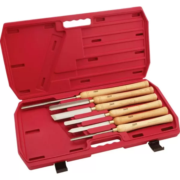 Shop Fox 6 pc. Deluxe HSS Lathe Chisel Set