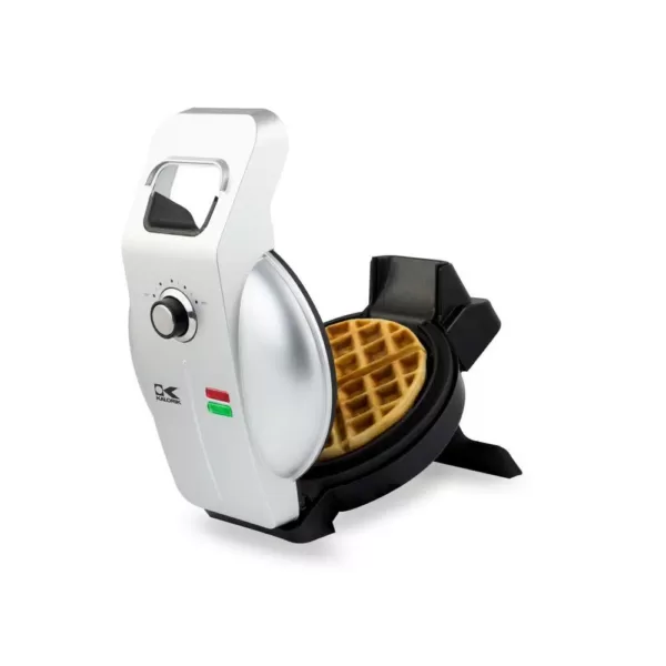 KALORIK Easy Pour Single Waffle Black Belgian Waffle Maker