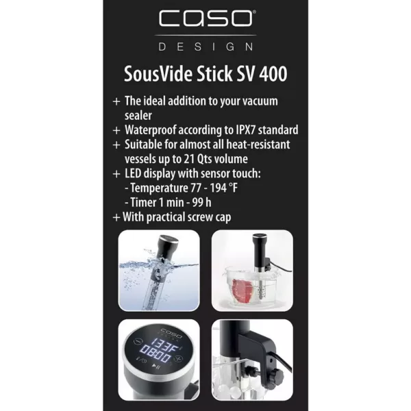 CASO Sous Vide Silver Stick Cooker