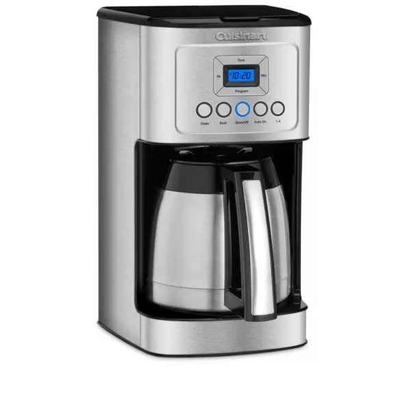 Cuisinart 12-Cup Programmable Silver Coffee Maker with Built-In Timer