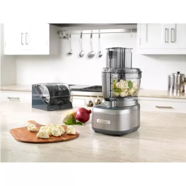 Cuisinart Elemental 13-Cup 3-Speed Gray Food Processor and Dicing Kit