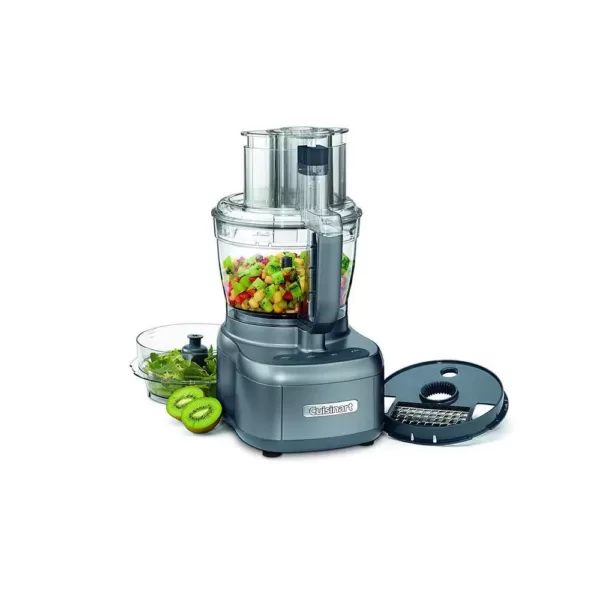 Cuisinart Elemental 13-Cup 3-Speed Gray Food Processor and Dicing Kit