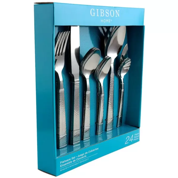 Gibson Prato 24-Piece Stainless Steel Flatware Set (Service for 4)