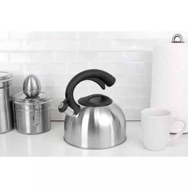 Home Basics 10.5-Cup Stainless Steel Tea Kettle