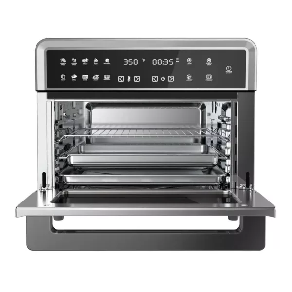 MegaChef 1800 W 10-in-1 Countertop Stainless Steel Multi-function Toaster Oven