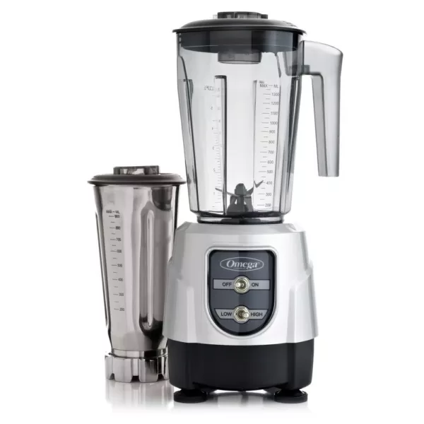 Omega 1 HP 48 oz. 2-Speed Silver Blender