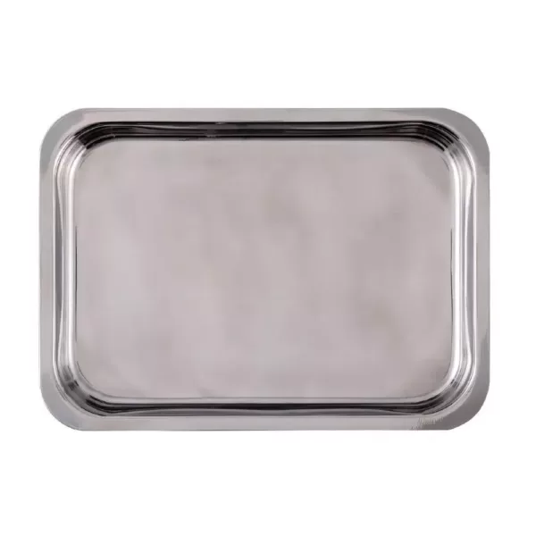 Ovente 13 in. x 9.3 in. Dishwasher-Safe Stainless Steel Roasting Pan with Wire Rack and Handles