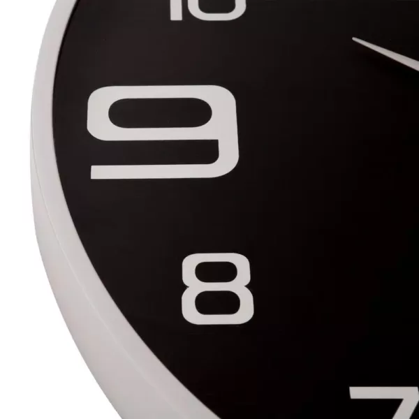 Pinnacle Silver and Black Wall Clock