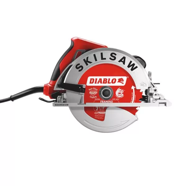 SKILSAW 15 Amp Corded Electric 7-1/4 in. Magnesium SIDEWINDER Circular Saw with 24-Tooth Diablo Carbide Blade