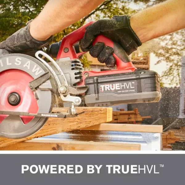 SKILSAW TRUEHVL 48-Volt Cordless 7-1/4 in. Worm Drive Saw Kit with TRUEHVL Battery and Diablo Blade