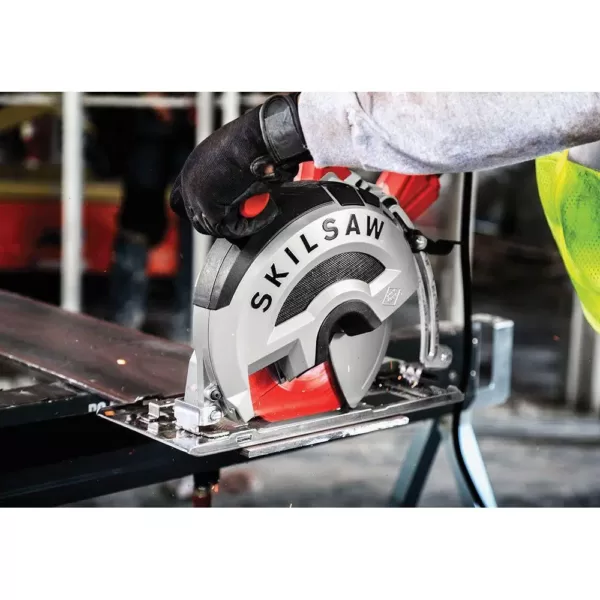 SKILSAW 15 Amp Corded Electric 8 in. OUTLAW Worm Drive Saw for Metal with 42-Tooth Diablo Cermet-Tipped Blade