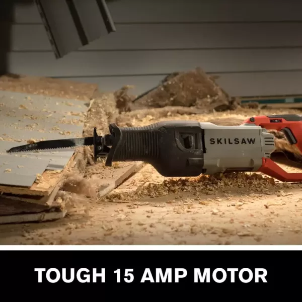 SKILSAW 15 Amp Heavy-Duty Reciprocating Saw with Buzzkill Technology